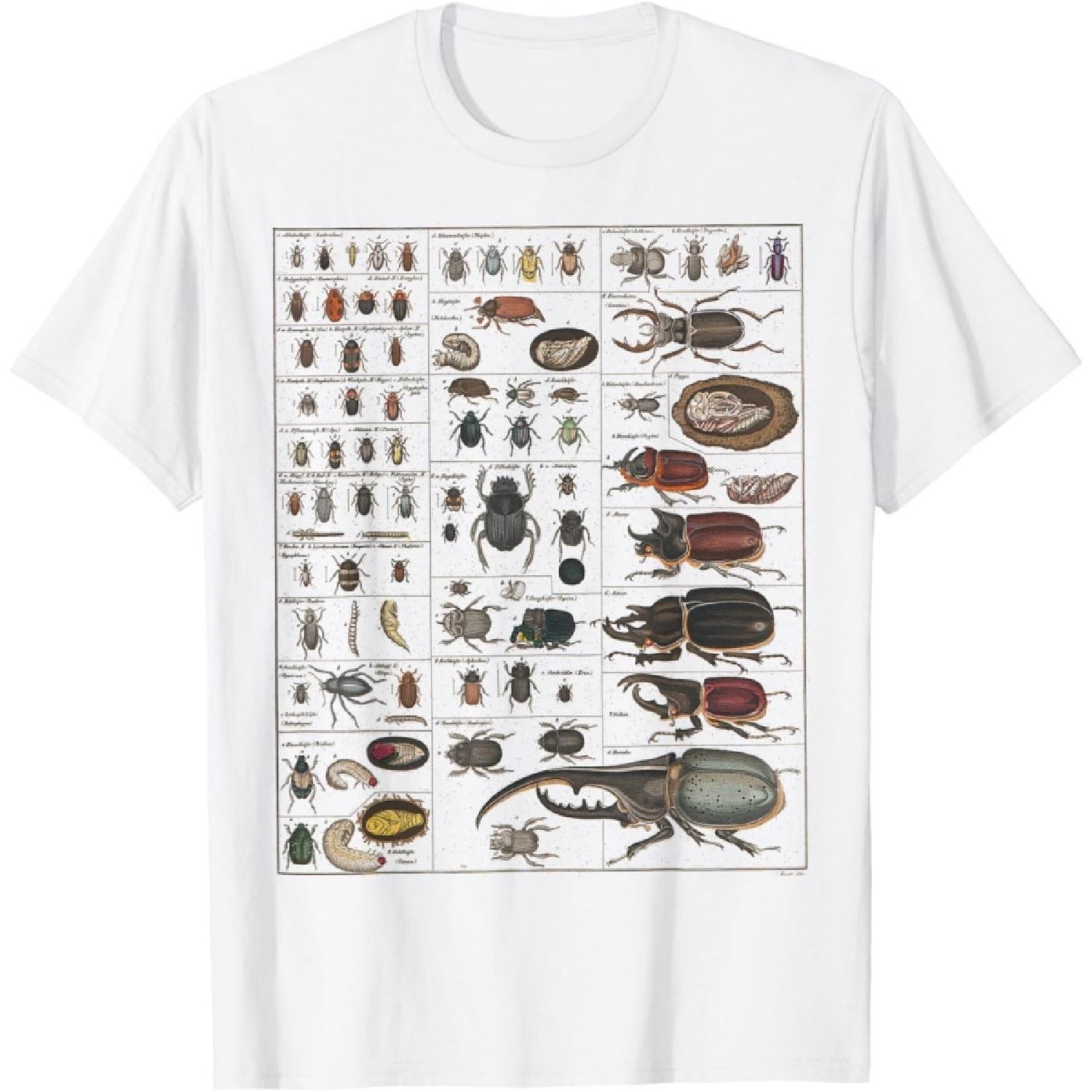 

Insect Collection Species Bugs Vintage Chart Entomology T-Shirt XXXXXL білий