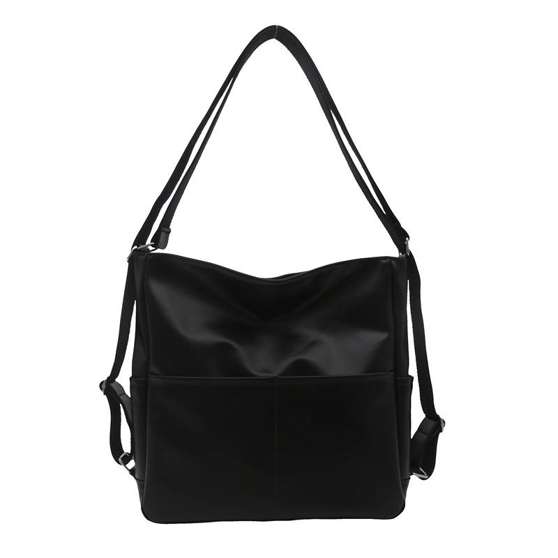 Autumn new soft surface bag women's large-capacity multi-purpose backpack tote bag multi-function backpack oblique span bag