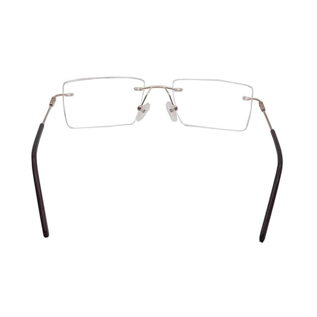 RSINC Rámové Zlatohnedé Bezrámové Okuliare Pre Mužov & Ženy Superštíhle | (IB-1) M1 | 256534 53-17-140 Superslim Zlatohnedá