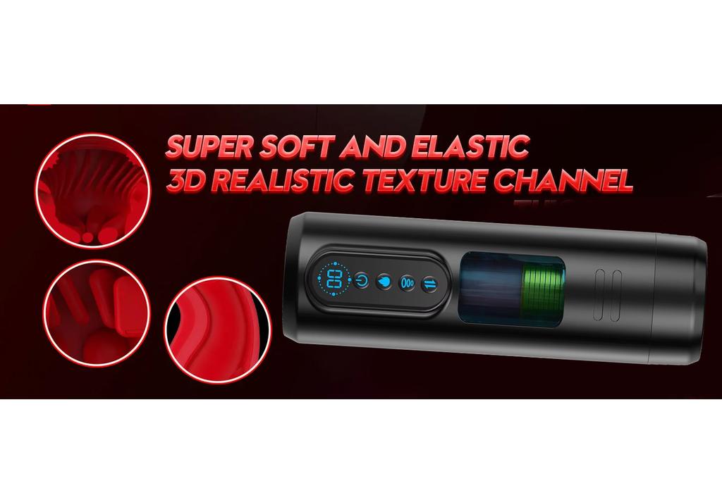 Fully automatic suction male masturbator 9 thrust vibration oral sex machine heated cat penis pump masturbating cup sex toy