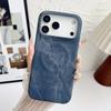 Applicable to iPhone17ProMax denim pattern magnetic mobile phone case skin feeling Apple 16Pro anti-drop 15 protective case