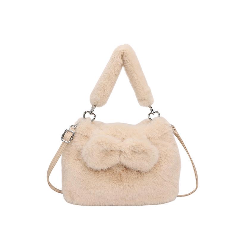 

Korean Style Cute Plush Crossbody Bag: Women s 2025 Autumn/Winter Exquisite Versatile Handbag