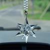 Goddess Style Crystal Snowflake Car Mirror Pendant - High-End Interior Ornament