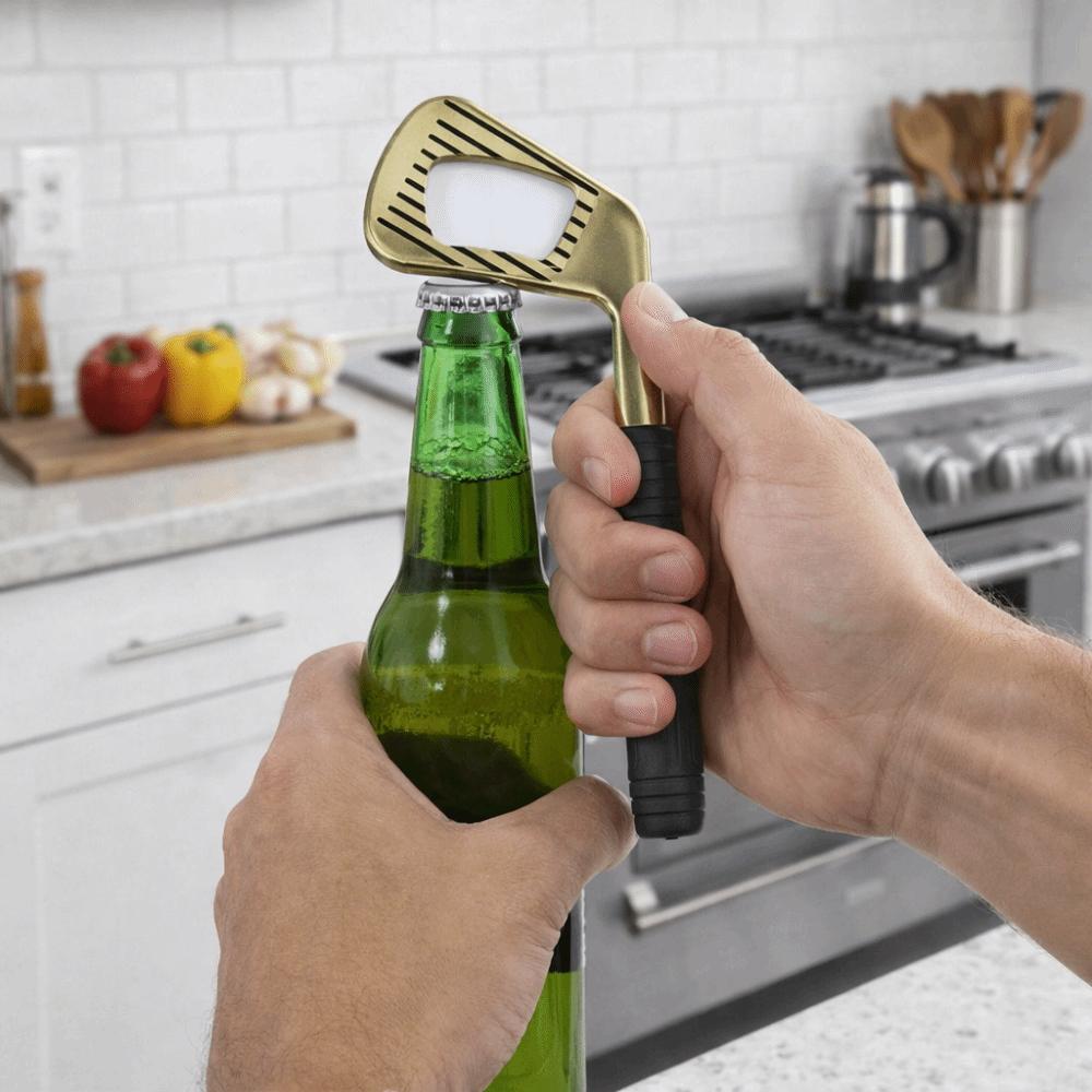 Simulate Golf Club Bottle Opener Zinc Zinc Zinc Alloy Drink Opener Durable Brassie Bottle Opener Gift