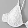 Bikini Traje de Baño Color Sólido Dividido Tres Piezas Sexy Cintura Pura Deseo