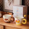 OLOEY Cartoon Ceramic Mug Gift Set with Spoon