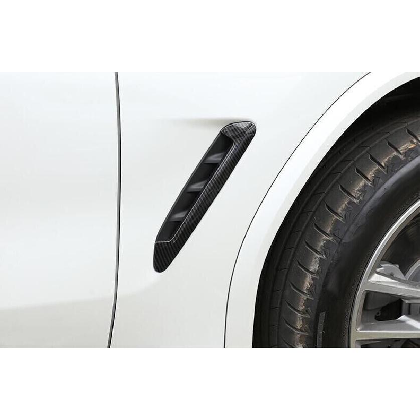 For BMW X3 G01 18-24 Carbon Fiber Air Flow Vent Side Fender Cover Trim 2PCS