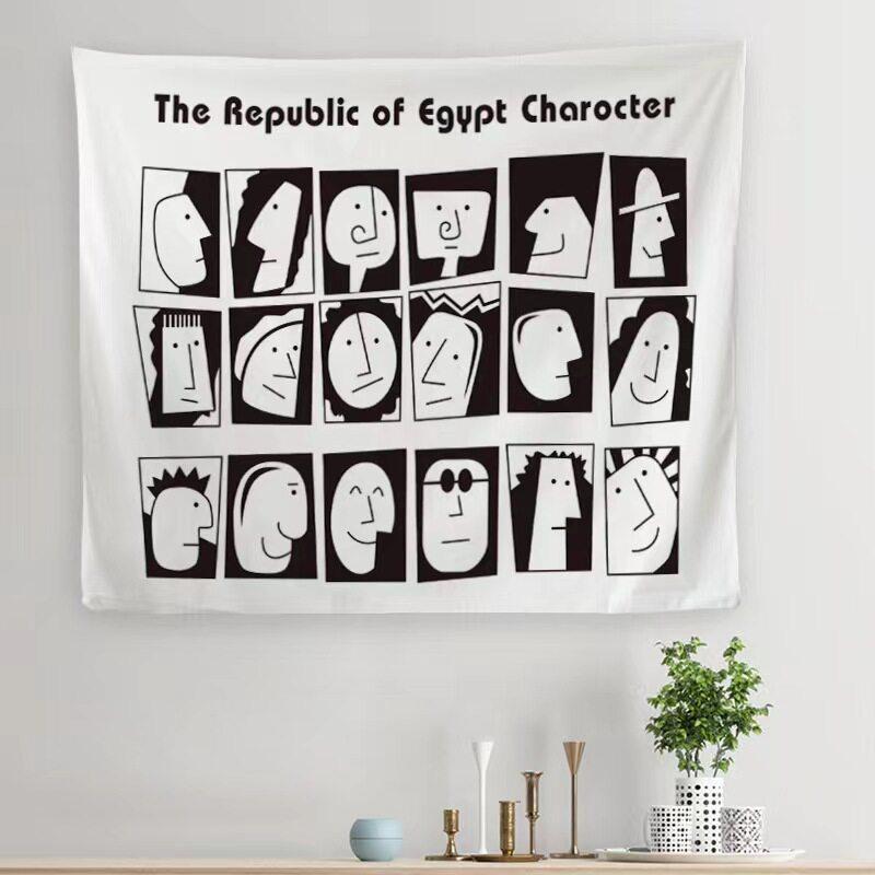 Nordic INS Style Simple Tapestry Minimalist Scandinavian Bedroom Wall Decor Personalized Creative Home Decor 74x94cm(29x37in)