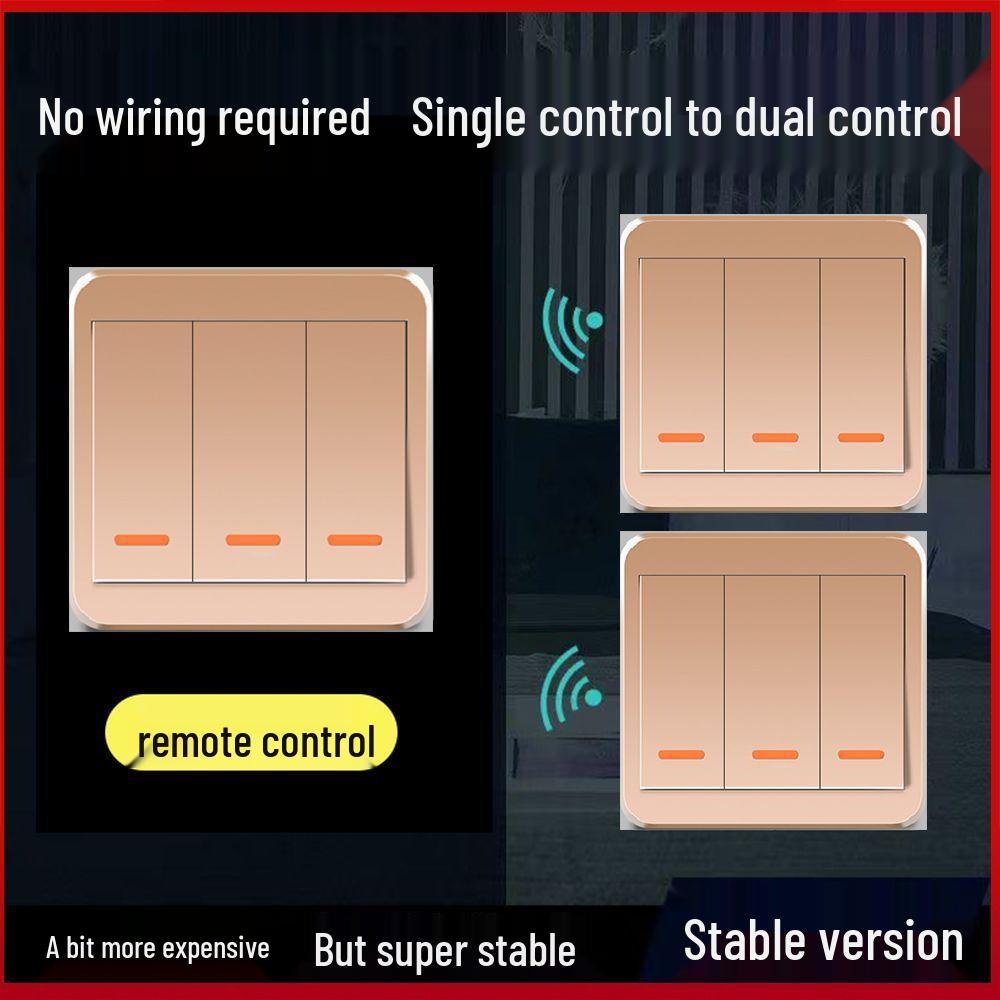 Wireless Smart Remote Master-Slave Light Switch 220V – Easy Installation