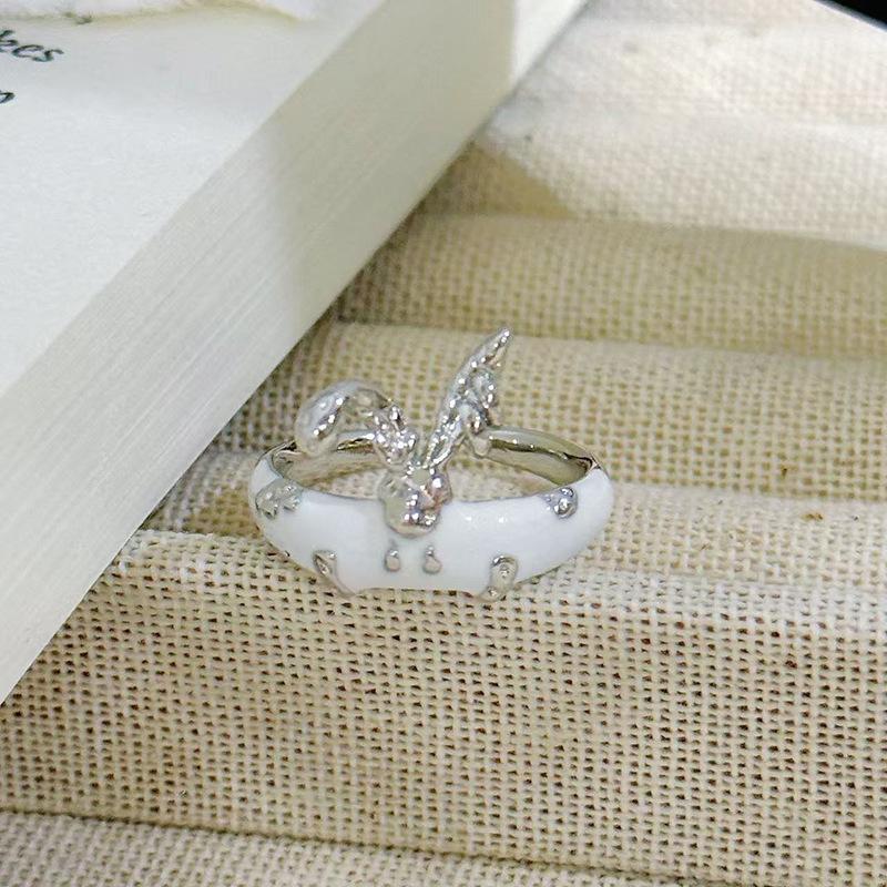 Heller Mond und Sterne~ Mondstein Unregelmäßiger Öffnungsring Damen Nischendesign Fortgeschritten Süß und Cool Stapeln Tragen Zeigefingerring