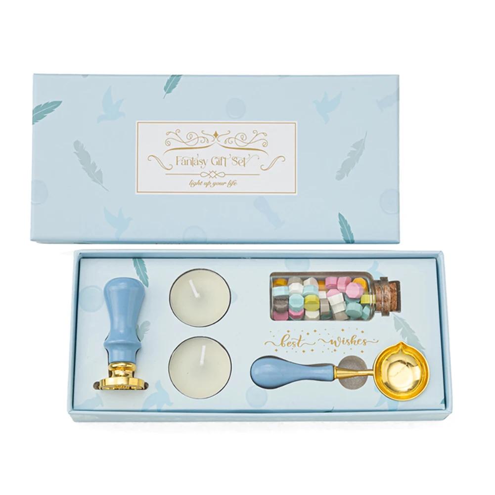 Antique Feather Dip Pen Ink Set Wax Sealing Stamp Kit Calligraphy Pen Letter Writer Pen Handwriting Feather Pen Wax Seal Stamp