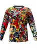 Graffiti men's downhill riding suit off-road motorcycle mountain bike suit racing suit summer