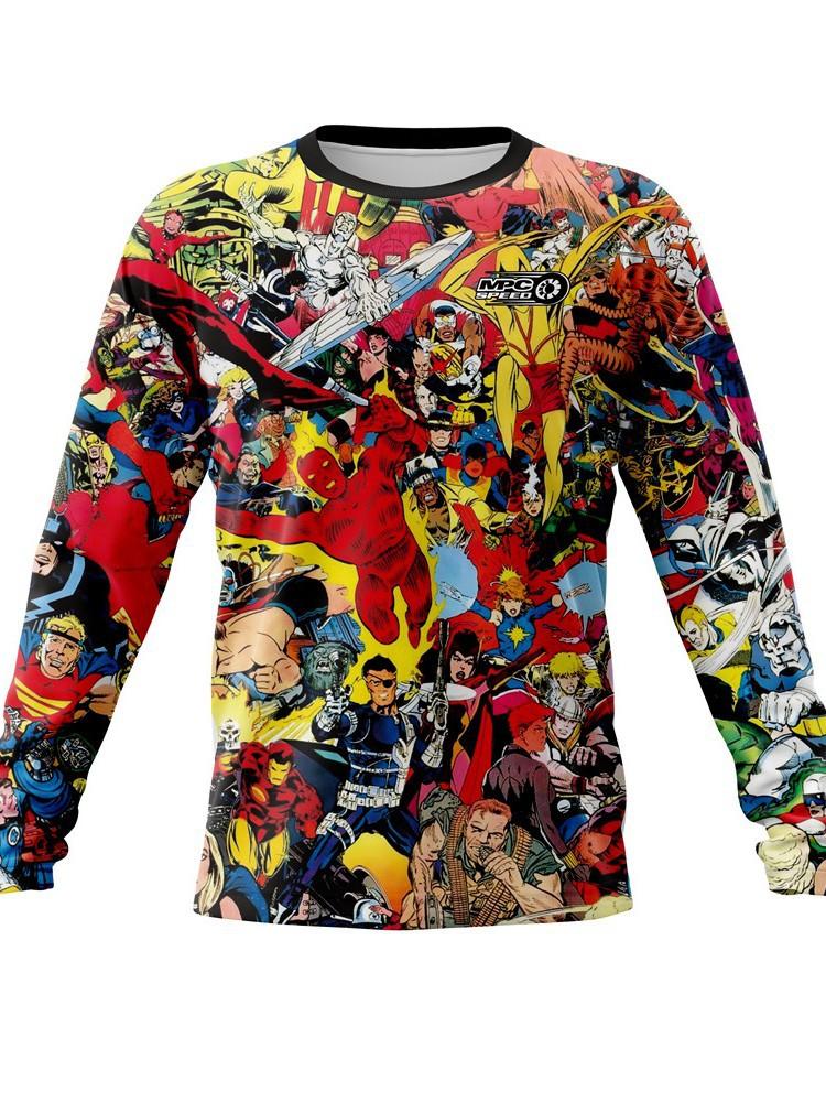 Graffiti men's downhill riding suit off-road motorcycle mountain bike suit racing suit summer