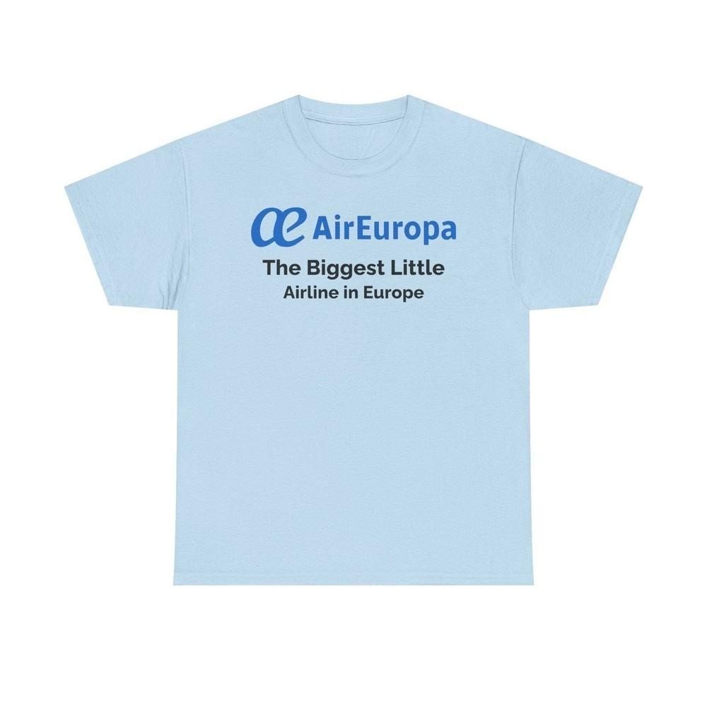 

Air Europa The Biggest Little Airline in Europe Vintage Logo Aviation T-shirt S