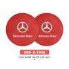 2pcs Car Coasters Anti-Slip Pad Cup Holder Mat Accessories For Mercedes Benz AMG A C E S G Class W201 W210 W108 W204 W205 W203 LU3