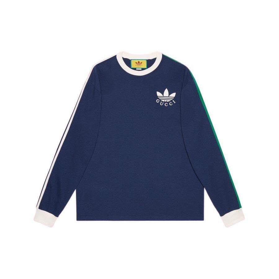 Gucci X Adidas Originals T Shirt Unisex Dark Blue 700506-XJEKO-4622