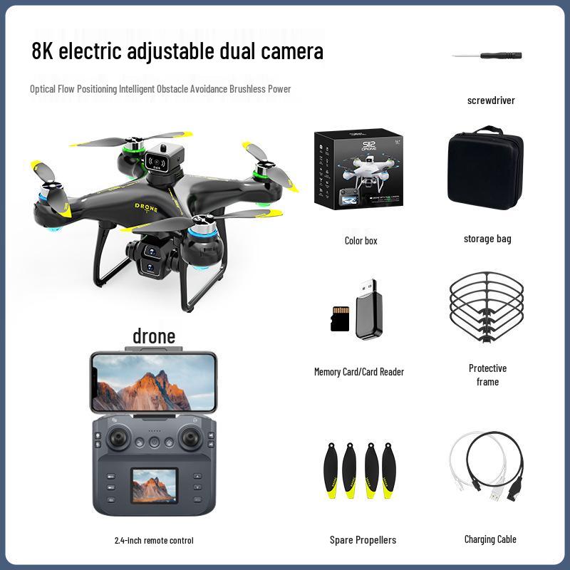 Wow-oh S112 8K HD Brushless Drone with Large Screen Control & Long Endurance