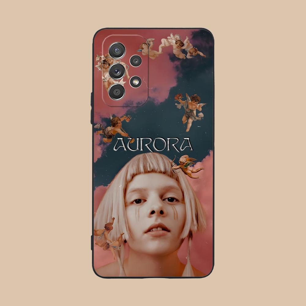 Aurora Aksnes Matte TPU Mobile Phone Case for Samsung Galaxy A56 55 54 53 52 51 36 35 34 23 16 15 5G Colorful Cover