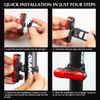 Luce Posteriore per Bici Super Luminosa con Ricarica USB, Lampada Posteriore a LED Impermeabile, Luce di Avvertimento di Sicurezza per Ciclismo Notturno, Accessori per Ciclismo