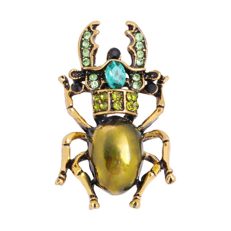 Animal Crystal Brooch With Alloy And Electroplating For Fashion Accessories