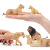TOYMANY 6-Piece Lion Figure Set, Wild Animal Figures, Animal Models for Parents and Children, Realistic Animal Models, Popular Animal Toys, Birthday