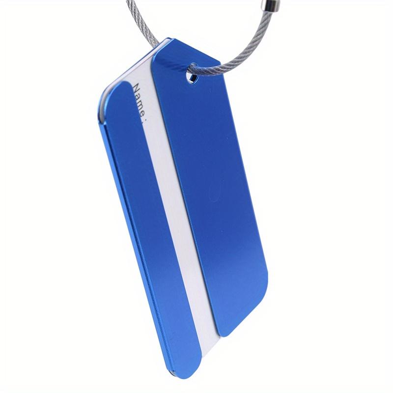 Luggage Tags Aluminium Alloy Suitcase Tag Travel Labels with Steel Loop Luggage Tags for Suitcases Travel Accessories
