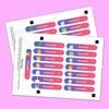 Personalized Waterproof Name Stickers Custom Labels For Kids Bottles  School Gear Eco-Friendly Reusable Diy Craft Materials