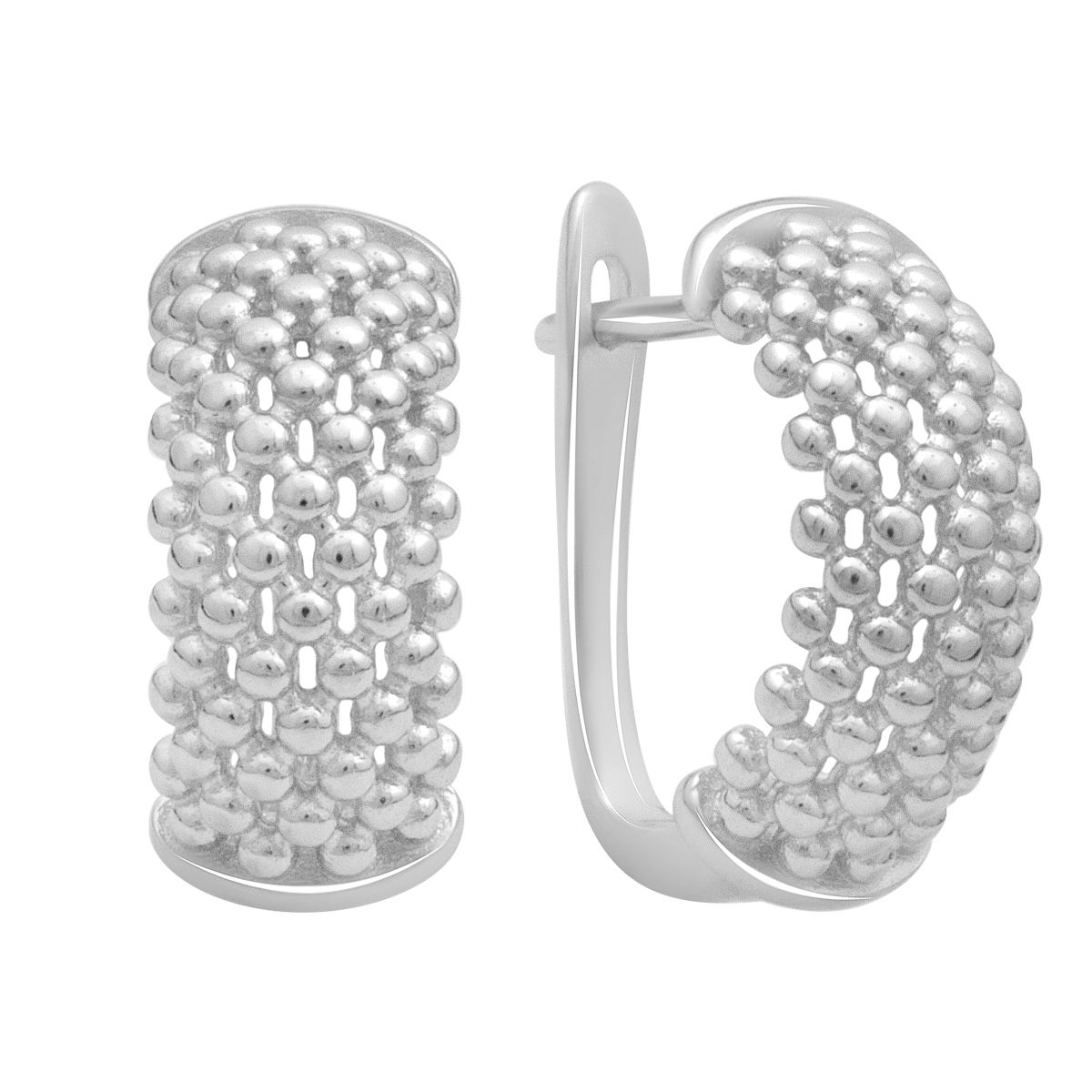 

Silver earrings without stones (2184119)