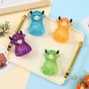 Glitzer-Hochlandrind Quetschspielzeug Langsam aufsteigend Klarer Rinder-Stressball Anti-Angst Weiche Tierform Haus-/Büro-Schreibtisch Fidget Toy