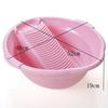 Thickened Plastic Washbasin with Washboard for Laundry and Baby Clothes