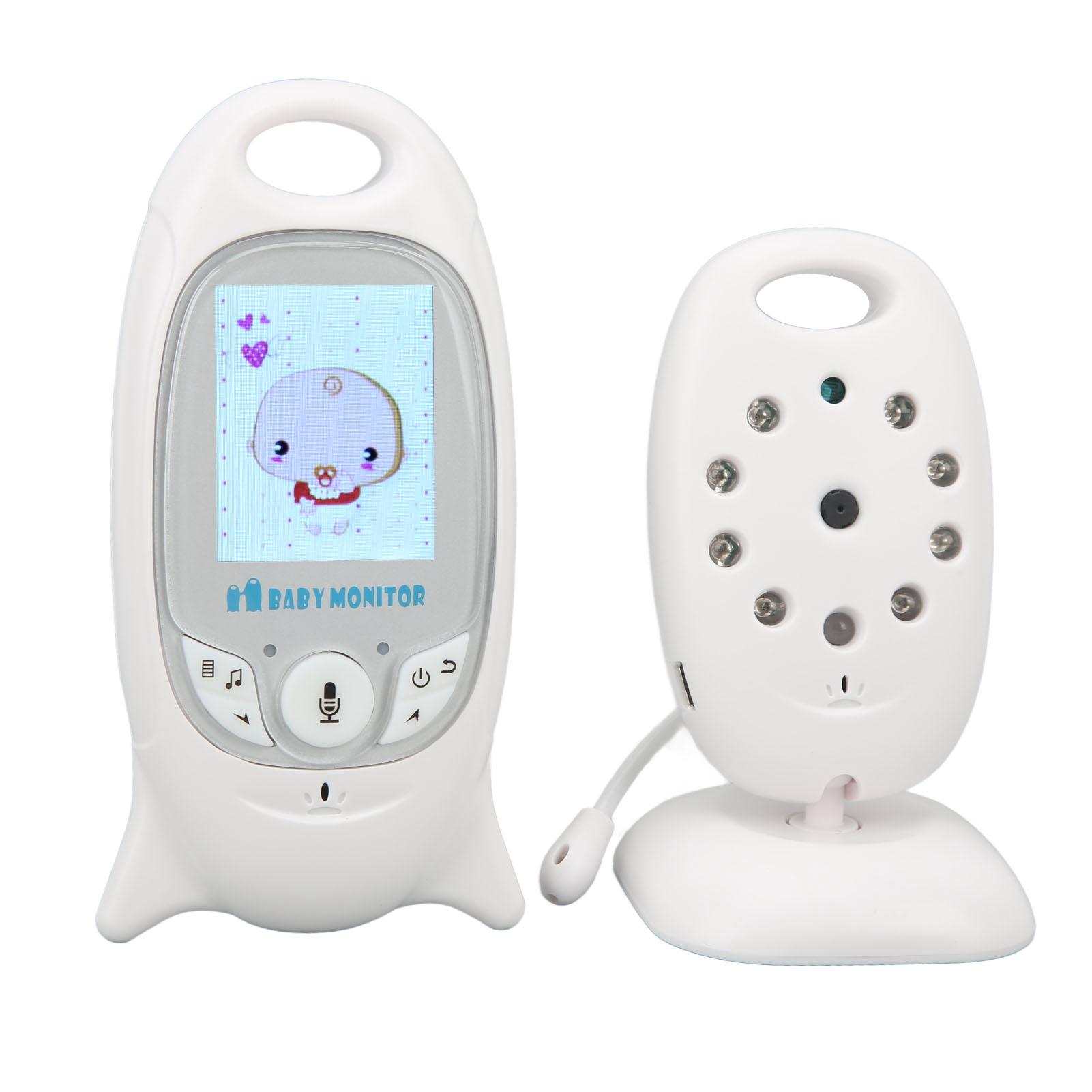 

Видеоняня с камерой Беспроводная WIFI Двусторонняя связь Ночное видение 2-дюймовый ЖК-экран US Plug