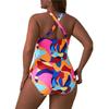 One Piece Große Größen Bikini mit Hoher Taille Damen Push-Up Große Größe Badeanzug Sommer Mujer Große Größe Bauchkontrolle Badebekleidung Bikini-Sets