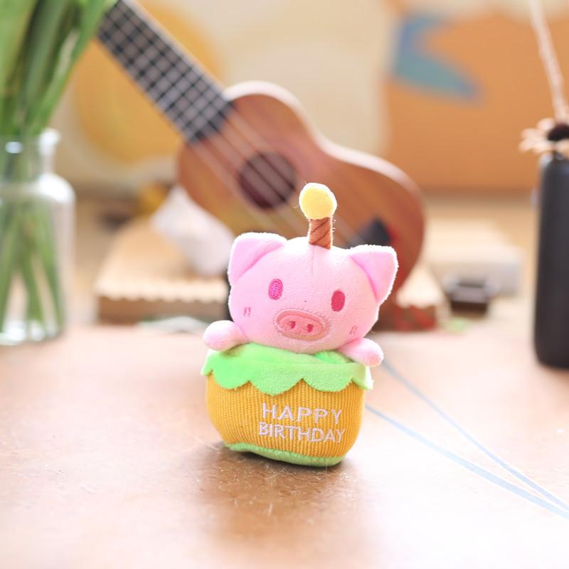 

Capybara Pig Animal Plush Keychain Short Velvet Material Gift Kids Collection розовый