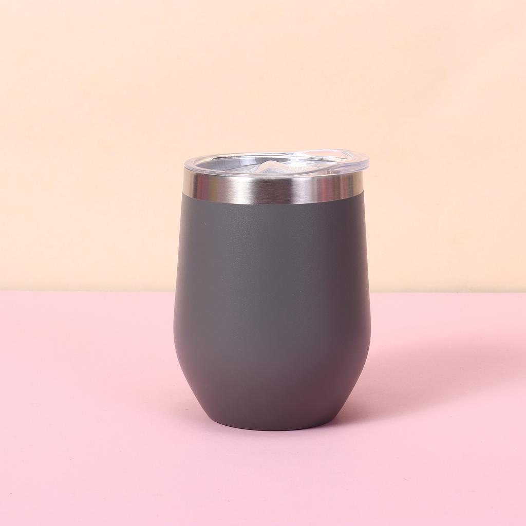 12oz Eierbecher 304 doppelwandiger Edelstahl Vakuum Eierschalen Thermobecher Rotweinglas Geschäftsgeschenk