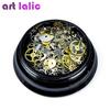 1 Box Steampunk Nail Art Decorations Ultra Thin Wheel Gear 3D Steam Punk Metal Studs Accessories