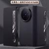 For Vivo X Fold 6 Smooth Touch Genuine Leather Case Smart View Full-coverage Camera Lens Protection Microfiber Lining Flip Cover