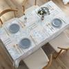 Geometric Floral Printed Rectangular Tablecloth For Table And Home Decoration Waterproof Coffee Tablecloth