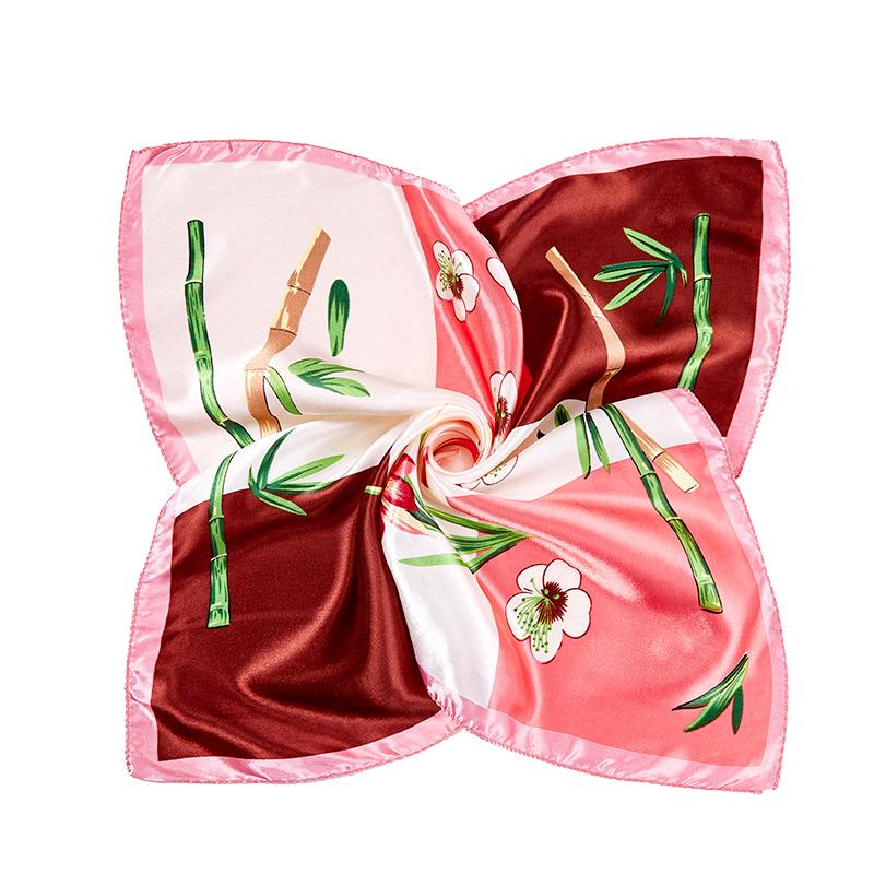 

1Pc 50x50CM Fashionable Hijab Elegant Bandana Flight Attendants Square Women s Scarfs Polyester