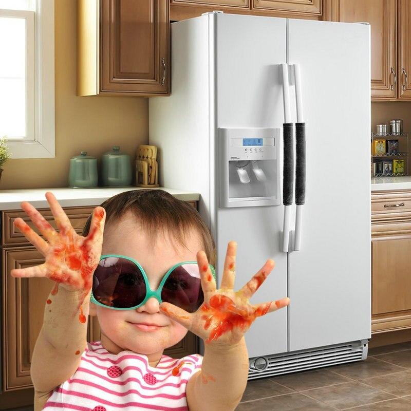 2pcs Pair Refrigerator Door Handle Cover Kitchen Appliance Decor Handles Antiskid Protector Gloves For Fridge Oven Keep Off Fingerprints At Affordable S Free Real Reviews With Photos Joom Kitchen Appliance Decor Handles, Kitchen Cabinet Door Knob Covers