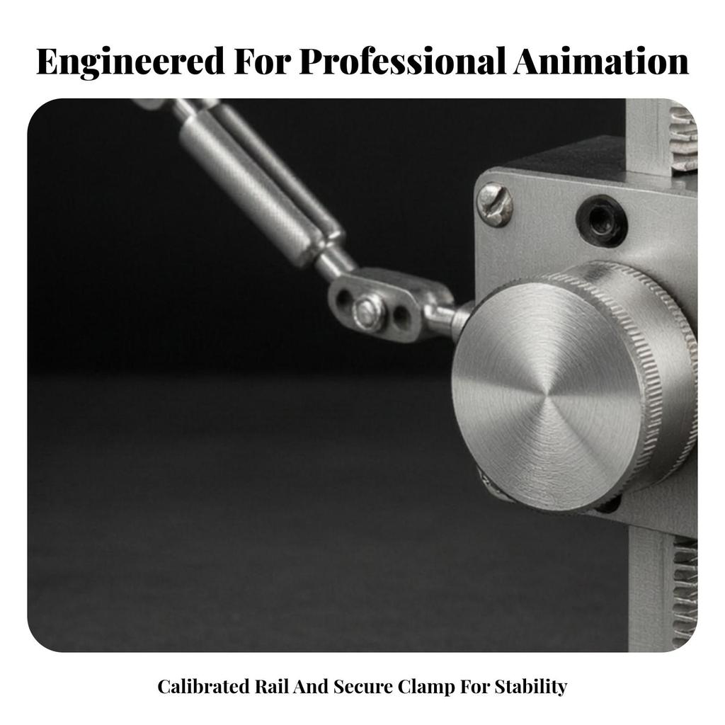 Soporte para Stop-Motion con Pinza Brazo Giratorio Metálico para Animadores