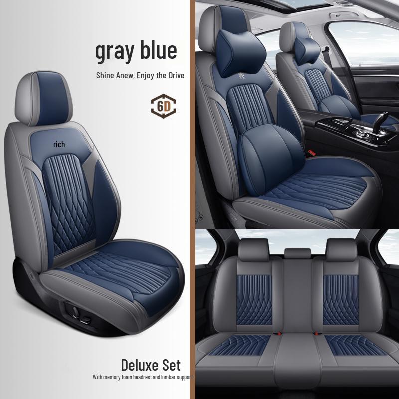 2025 Nappa Leather Universal Car Seat Cushion - All-Season, Full Surround, Thickened