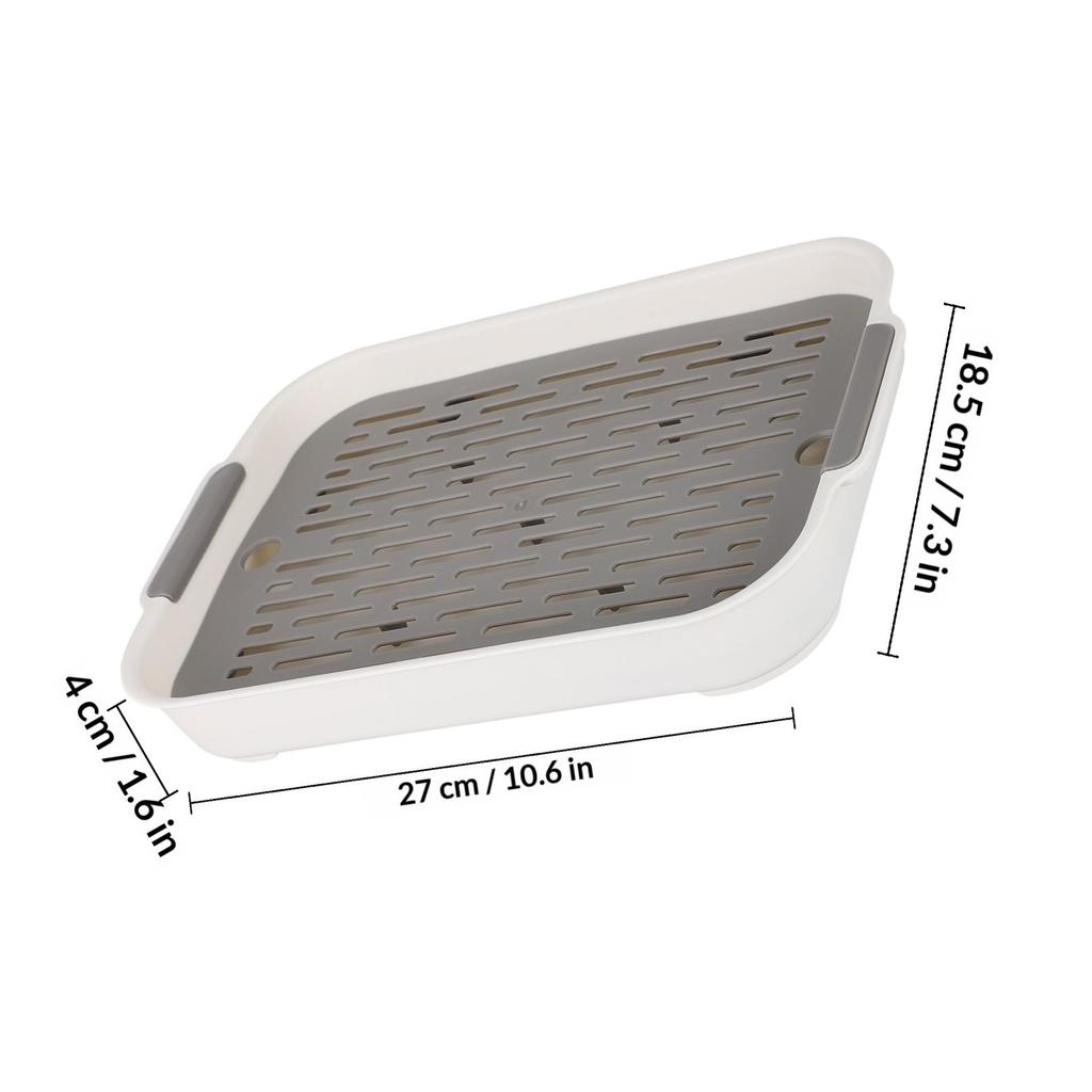 1Pcs Double Layer Drain Tray Premium PP Plastic Dish Drainer Cup Dryer Rack Kitchen Filter Tray for Home Restaurant Use