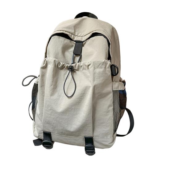 

Унисекс Дорожный рюкзак Водонепроницаемый Студенческий школьный рюкзак Легкий Вместительный Рюкзак для повседневного использования с несколькими карманами для поездок на работу, учебы, пеших прогулок белый