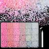 24-Grid Flat Back Resin Pearls for Nail Art with Long Lasting Shine and Colorful Nail Decorations