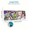 Tokidoki Color Mouse Pad Large Gaming Table Cushion Non-slip Laptop Tablet Big Mousepad XXL Mat Mini PC Playmat With Lock edge