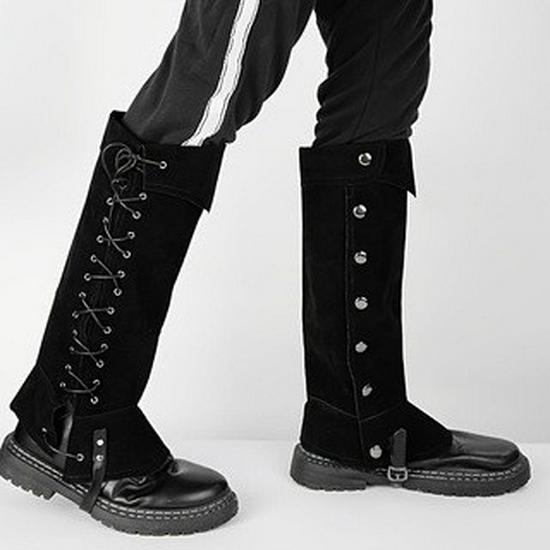 Cross Gabriel Sud Medieval Gaiter Boots - Renaissance Cosplay Shoe Covers