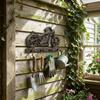 With 4 Hooks Wall Mount Key Holder Retro Tool Storage Rack Multifunctional Coat Hooks  Living Room