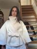 European & American Women's Trendy Loose Stand-Up Collar Bathrobe-Style Coat with Belt - In Stock