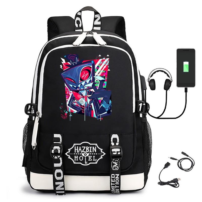 Zaino Tematico Anime Helluva Boss per Ragazzi Studenti Grande Capacità Borsa da Scuola da Viaggio Unisex Tessuto Oxford