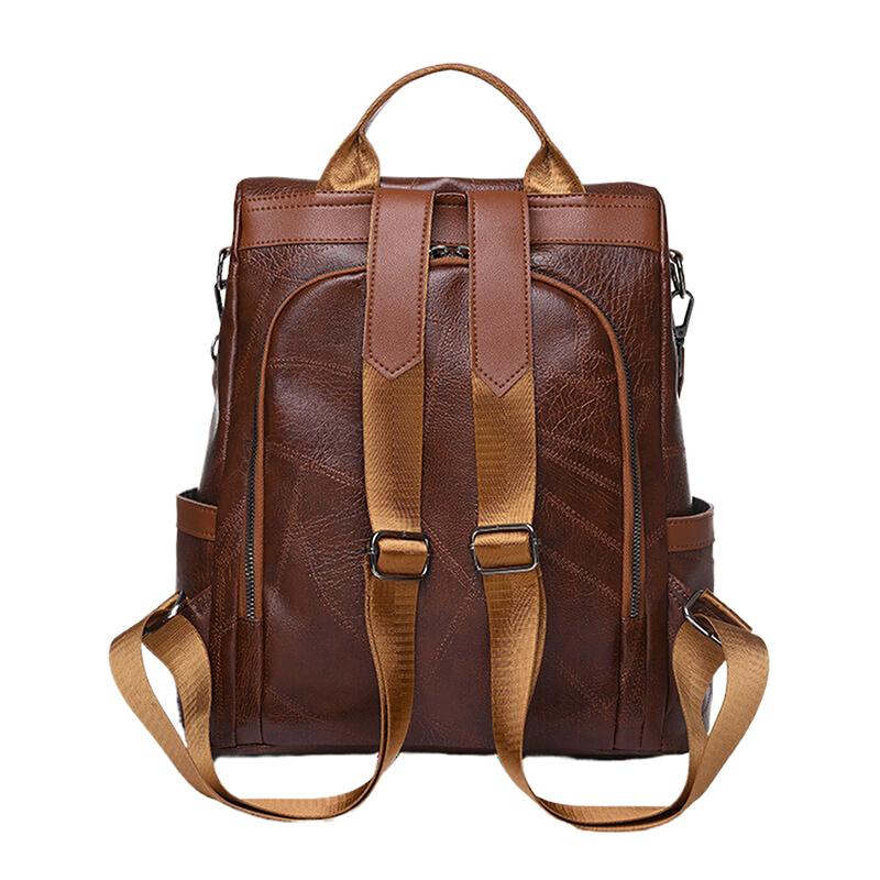 College Damen Rucksack Designer Weiches Leder Vintage Packtasche Weiblich Reise Rucksack Schultaschen Für Teenager Mädchen Umhängetasche